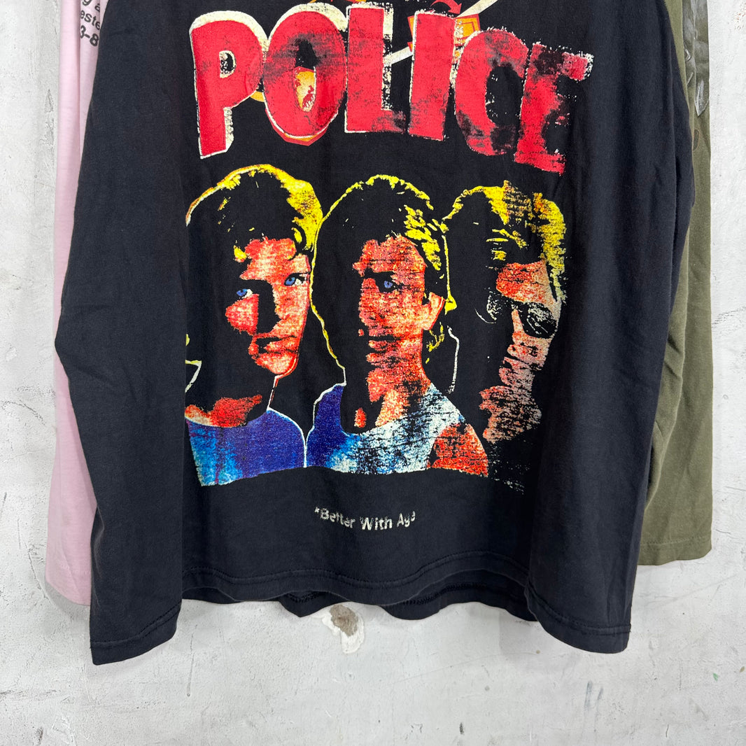 Better With Age Patchwork L/S Graphic T-Shirt