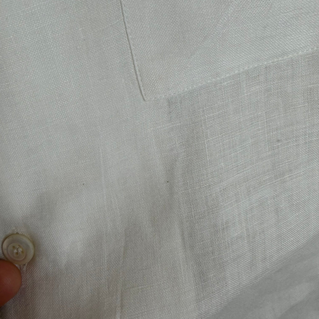 Prada Linen Button Up Pajama Shirt