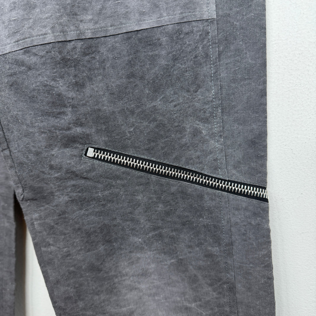 424 Gray Zipper Cargo Pants