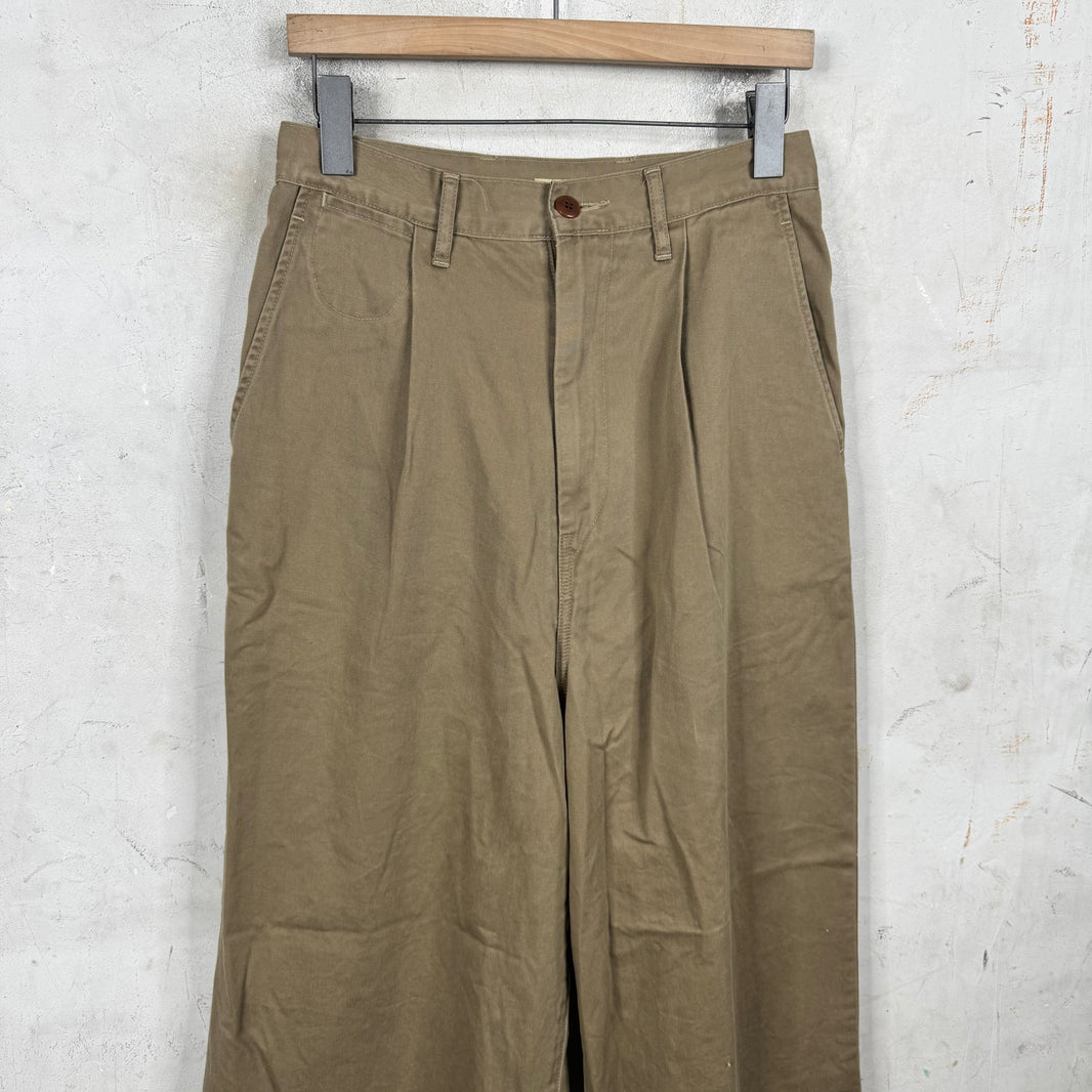 Kapital Pleated Loose Tan Pants