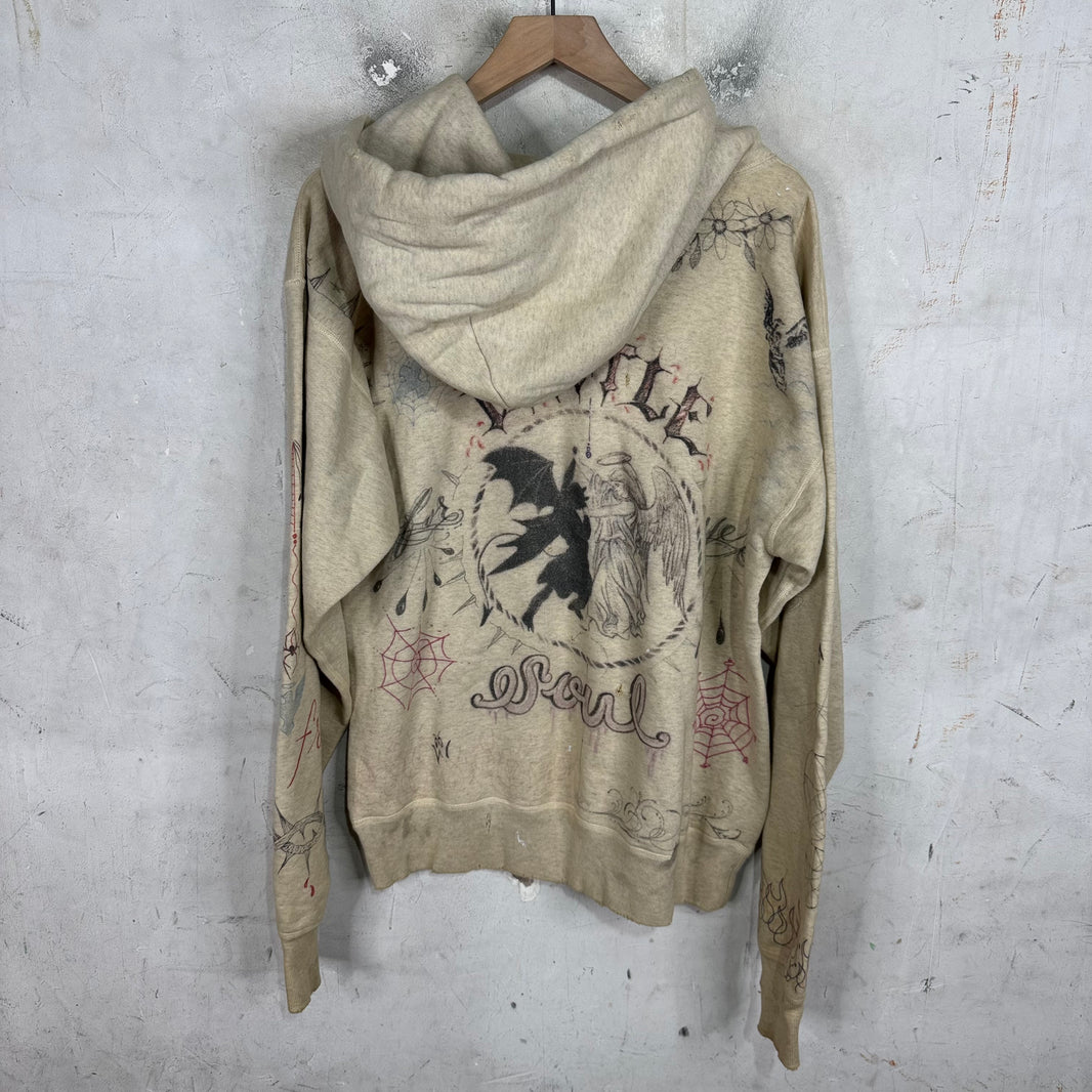Saint Michael Dr Woo Grafitti Hoodie