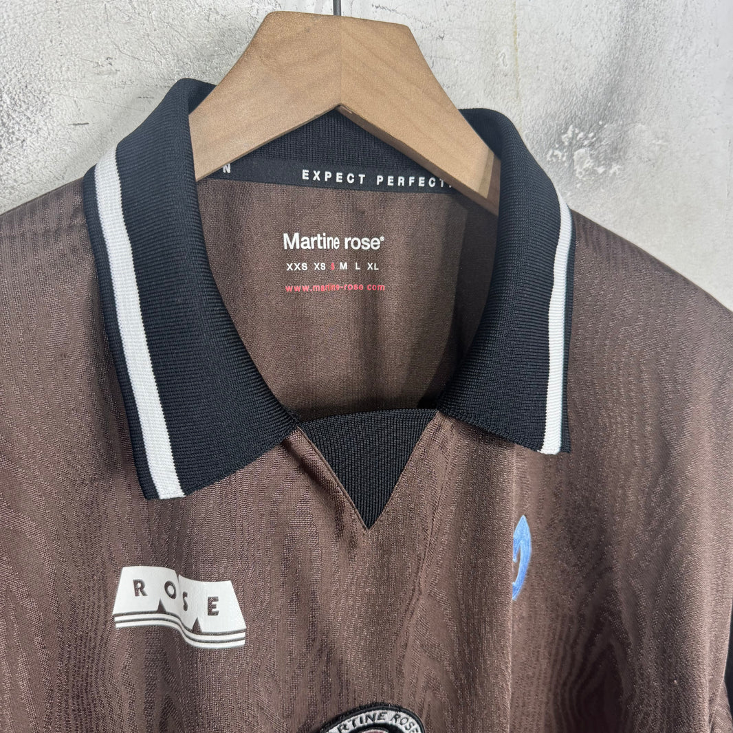Martine Rose Brown Collared Soccer Jersey
