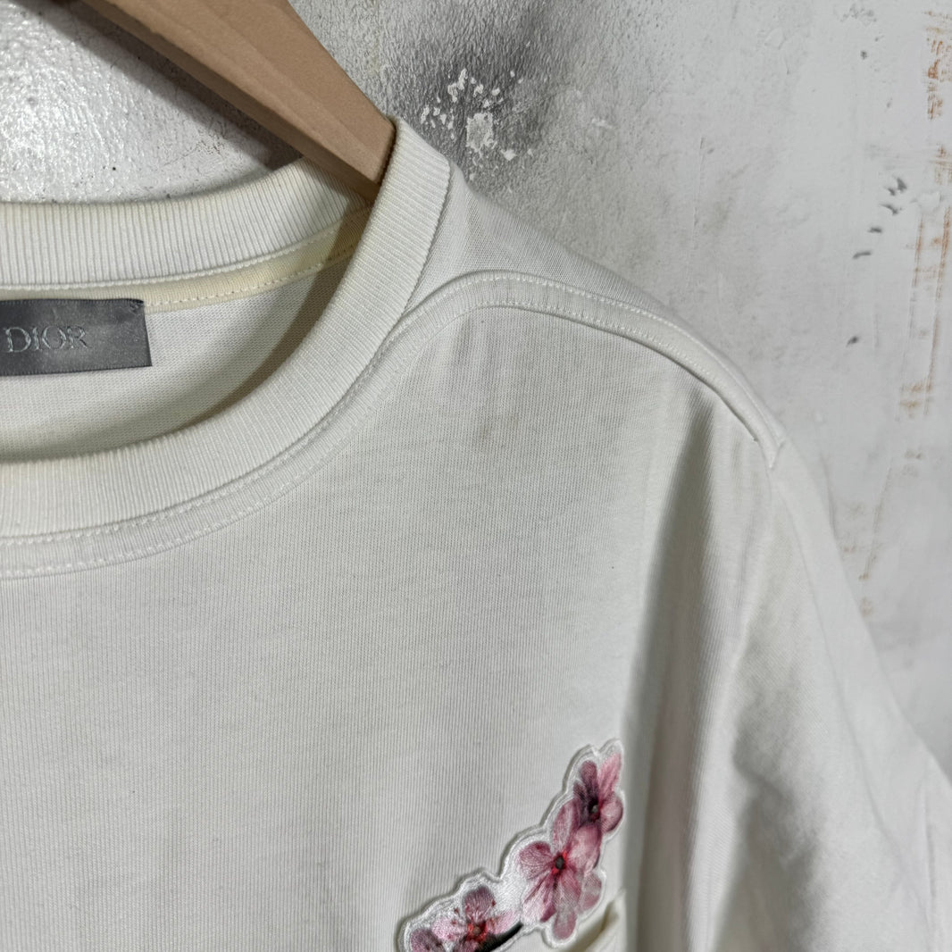 Dior Sorayama Floral Patch Pocket T-Shirt