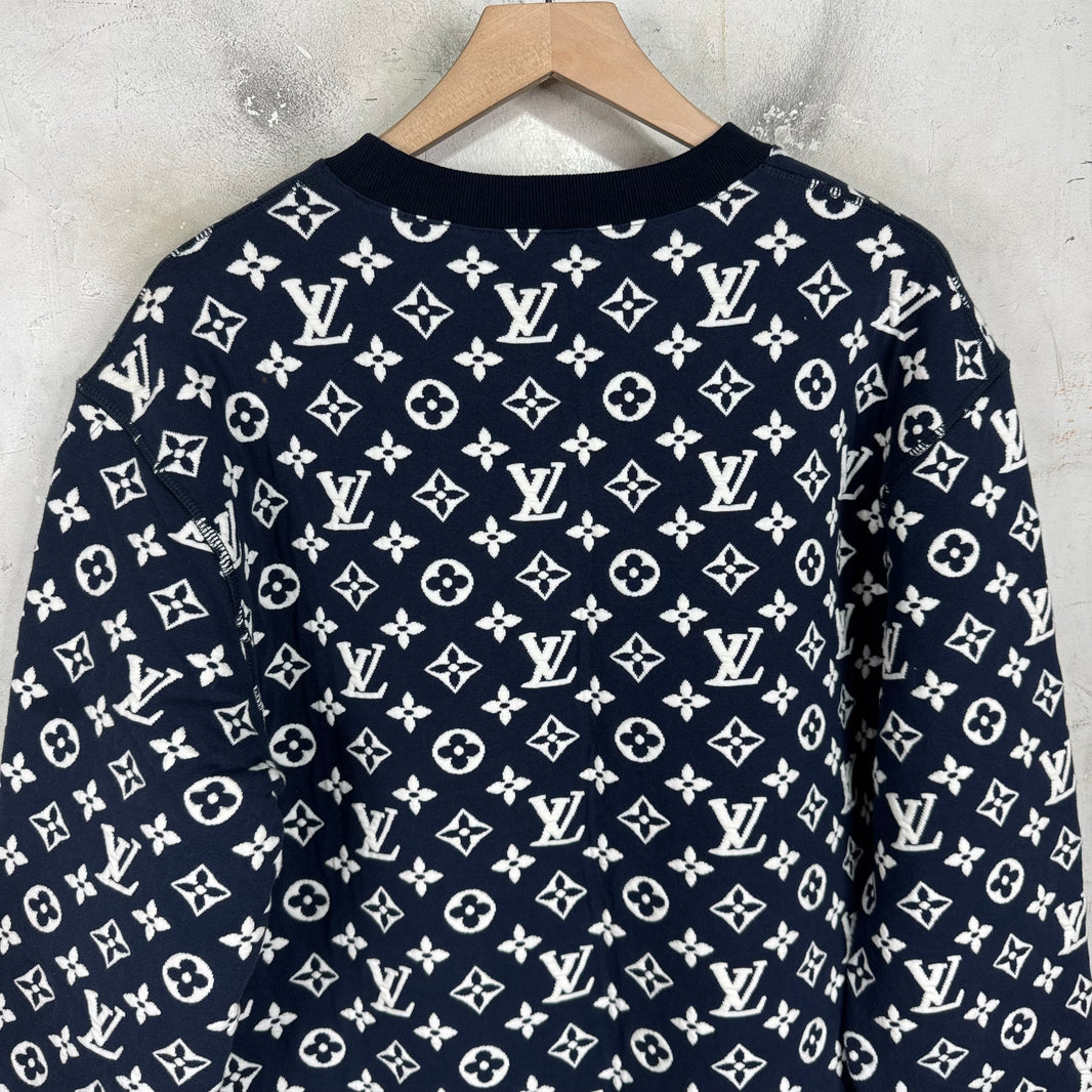 Louis Vuitton Navy Monogram Sweater