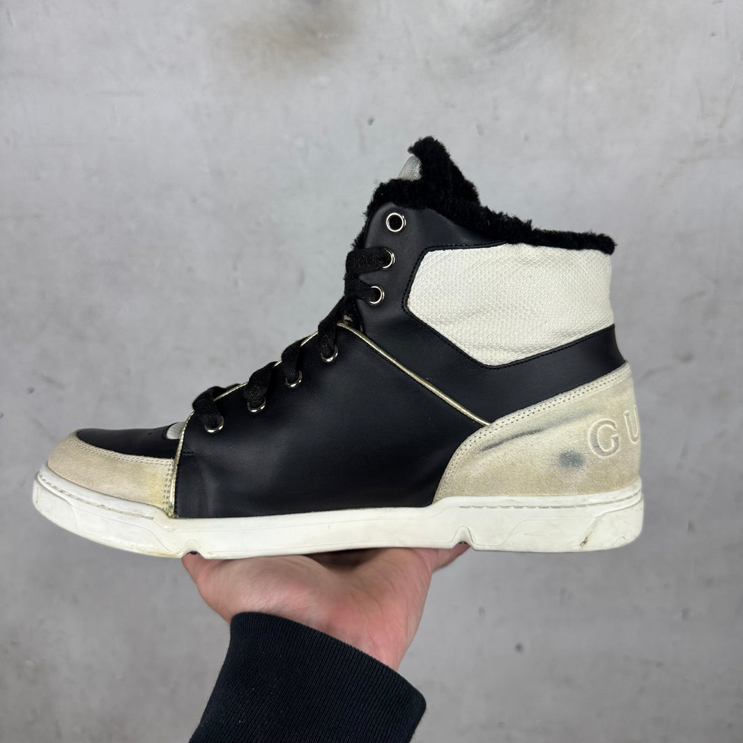 Gucci Shearling Lined Pelle Gomma Sneakers