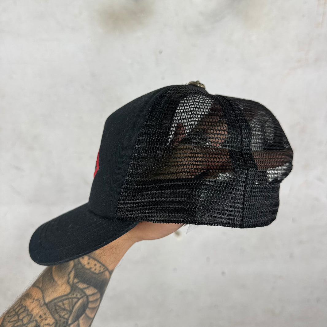 Chrome Hearts Chomper Leather Patch Hat