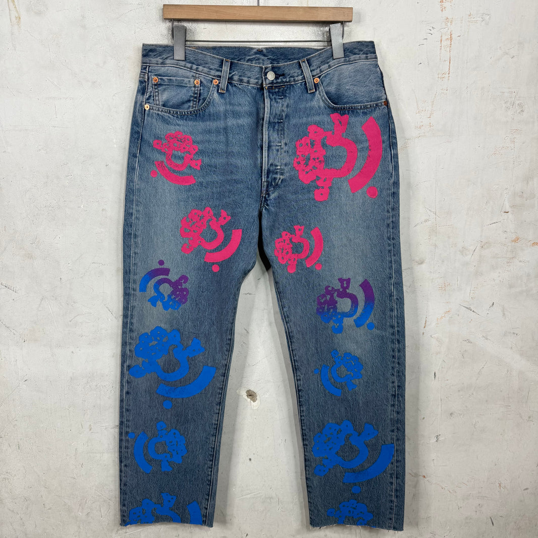 Levi's x Denim Tears x Bstroy Blue Jeans