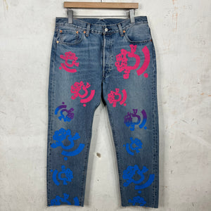 Levi's x Denim Tears x Bstroy Blue Jeans