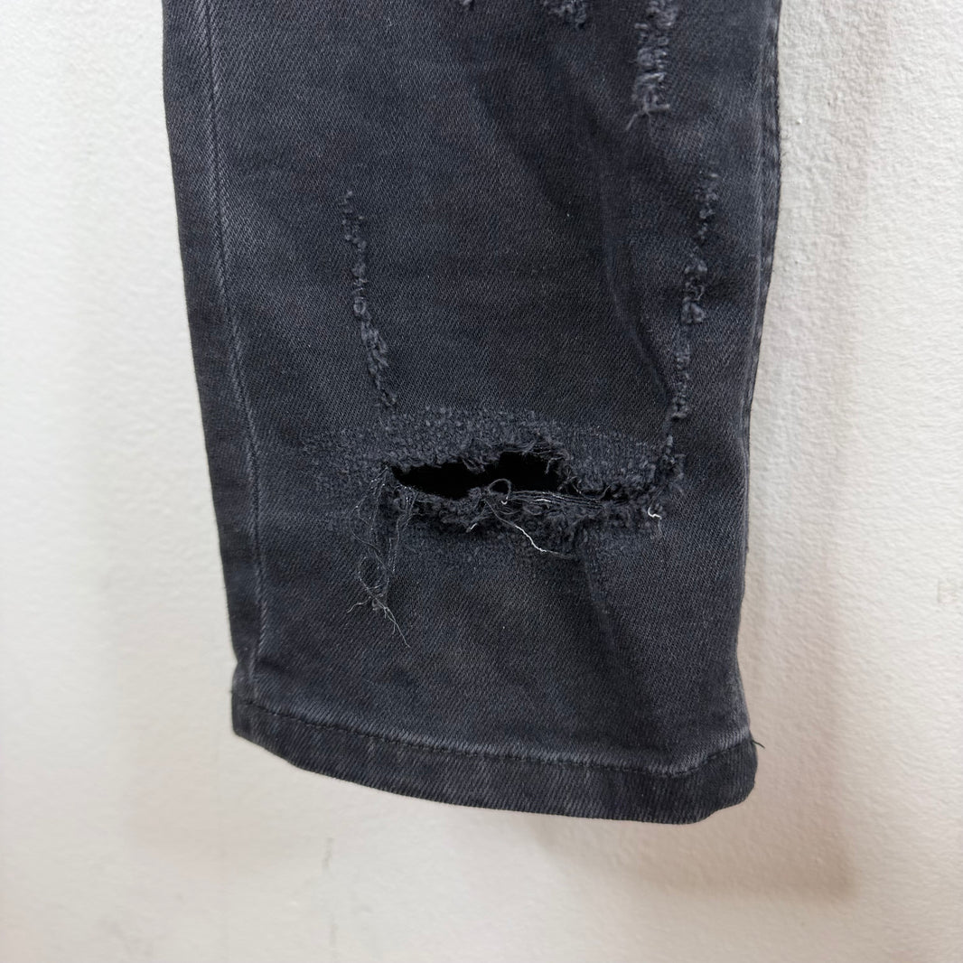 Alyx Skinny Distressed Black Jeans