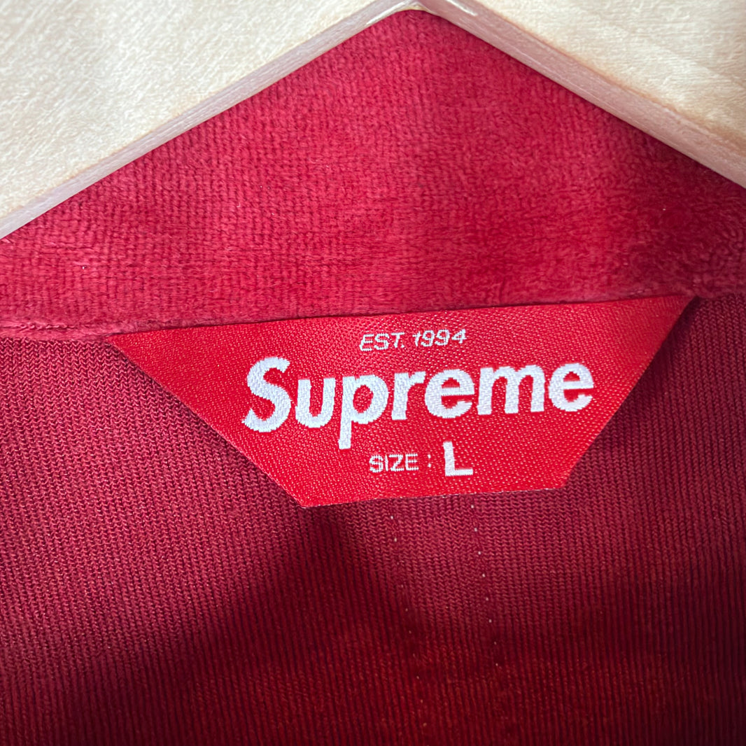 Supreme Velour Grid Track Jacket