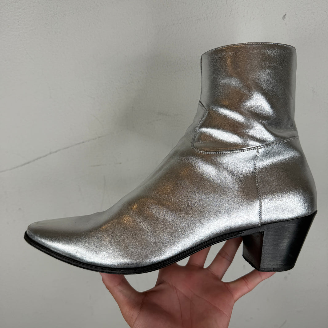 Celine Silver Jacno Boots