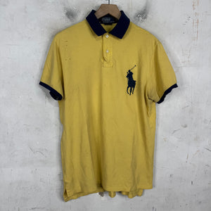 Ralph Lauren Pale Yellow/Navy Big Pony Polo