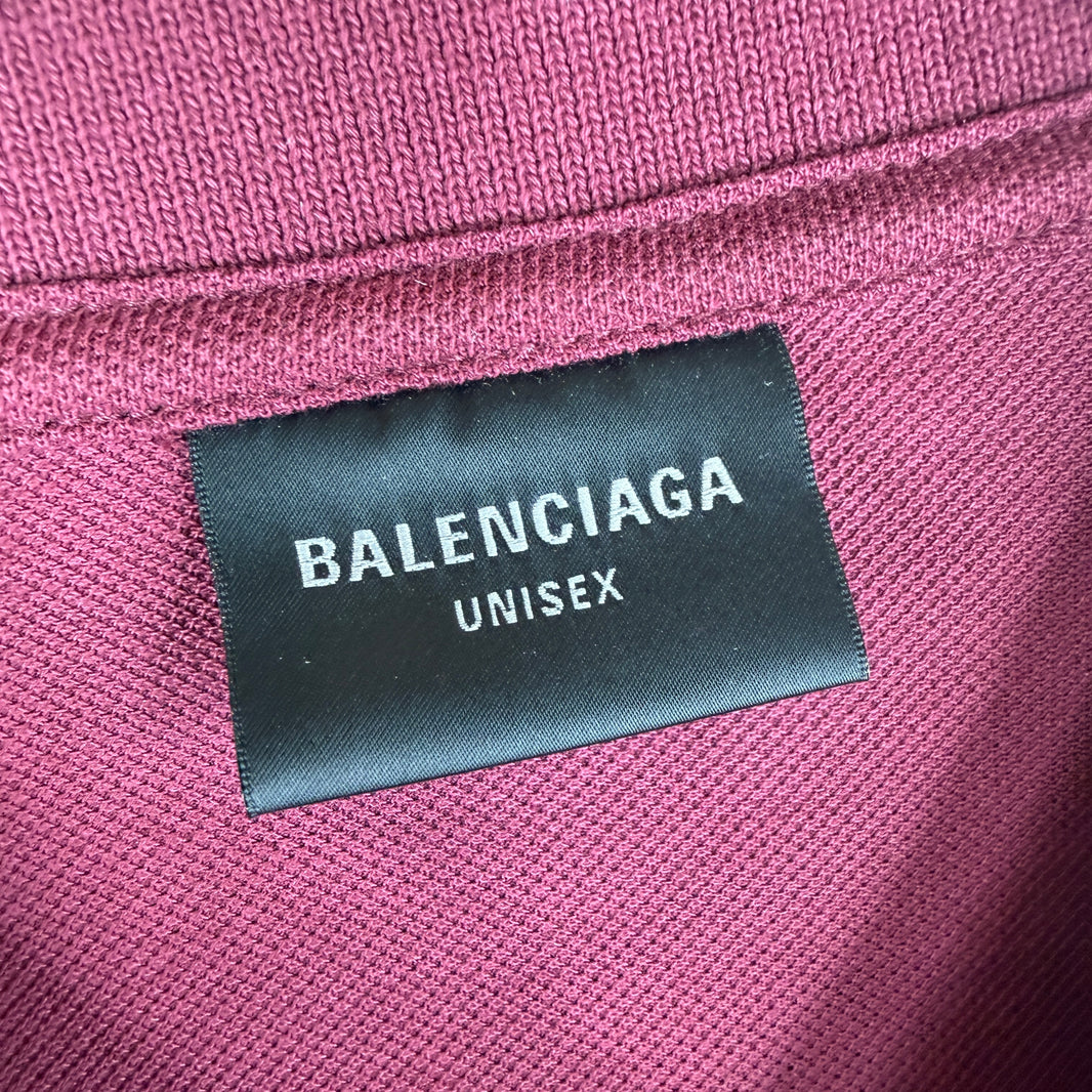 Balenciaga BB Red Oversized Polo