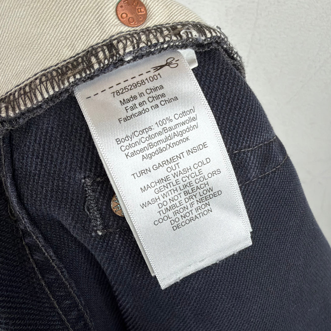 RRL Ribbed Navy Cotton Pants