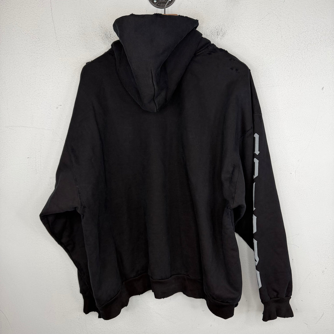Balenciaga No Logo Black Hoodie
