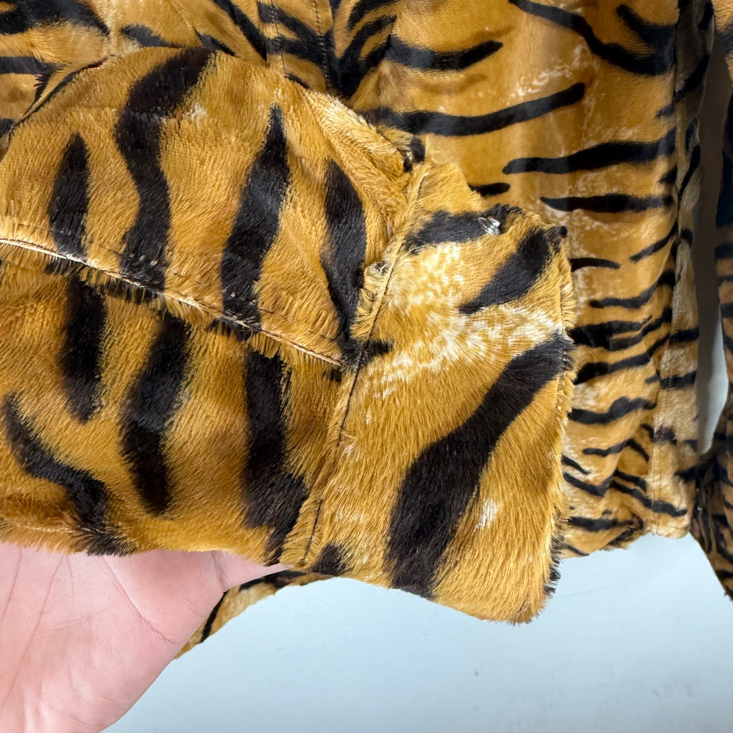 Martine Rose Tiger Faux Fur Overshirt