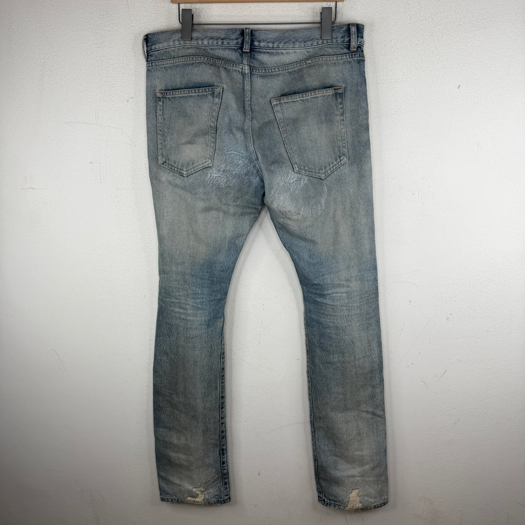 Saint Laurent Light Wash Repaired D18