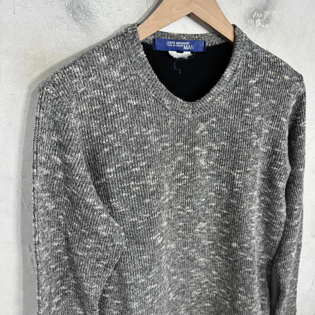 Junya Watanabe Speckled Ribbed Knit Sweater