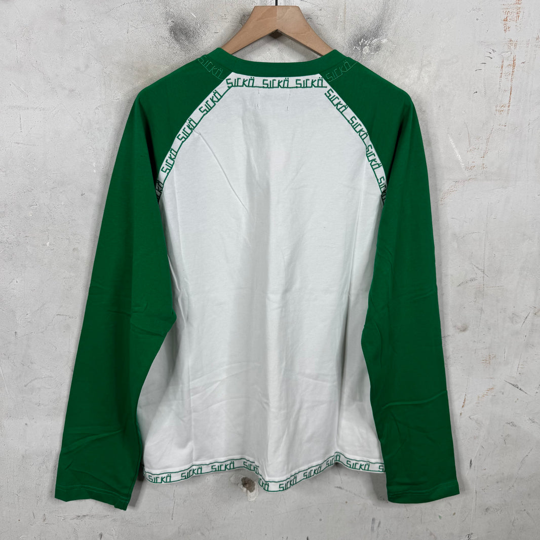 Sicko Embroidered Trim Raglan Shirt