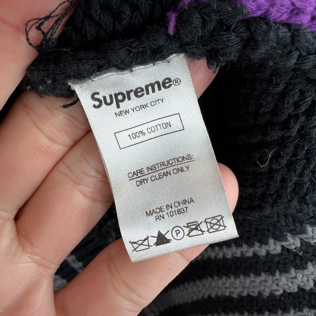 Supreme Hysteric Glamour Black Cowichan Zip Up Sweater