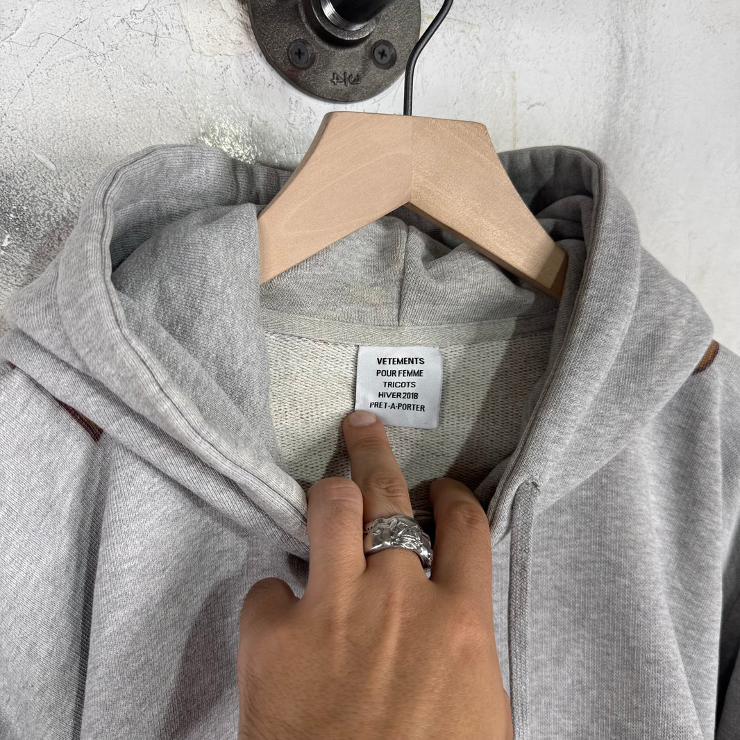 Vetements Hunchback Logo Hoodie
