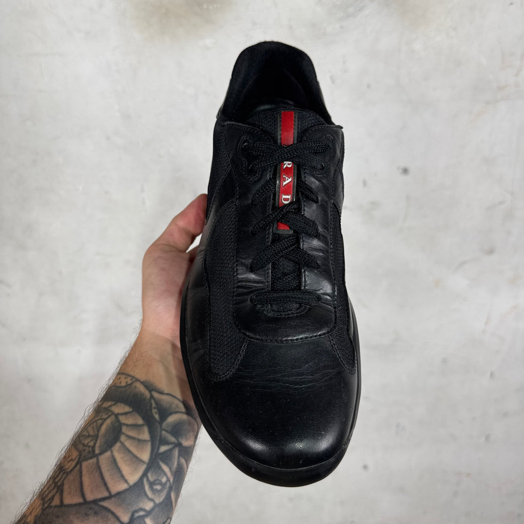 Prada Triple Black Leather America Cups