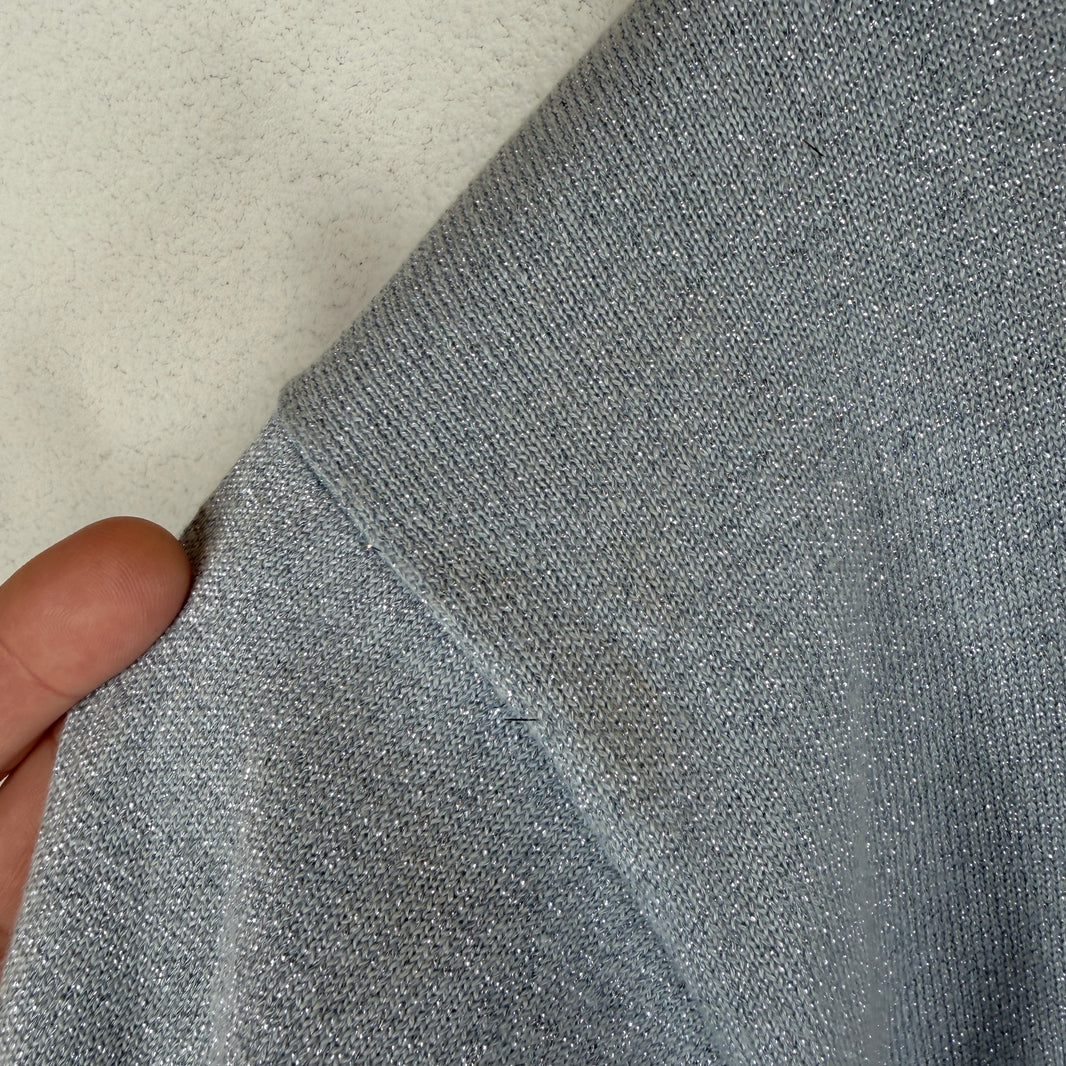 Supreme Light Blue Glitter Knit Sweater