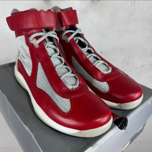 Prada Cherry Leather Americas Cup Highs