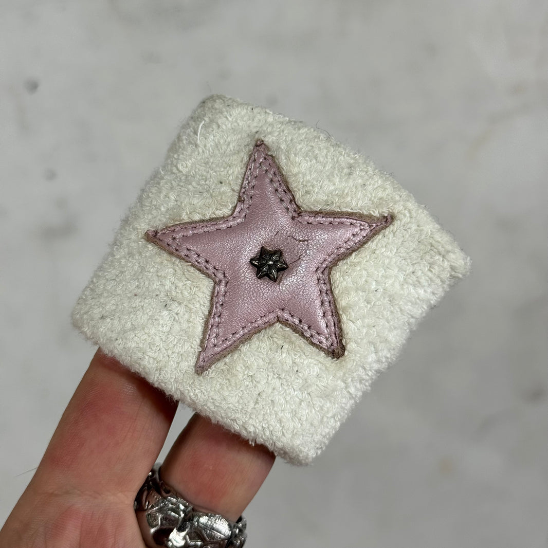 Chrome Hearts Pink Star Patch Sweatband