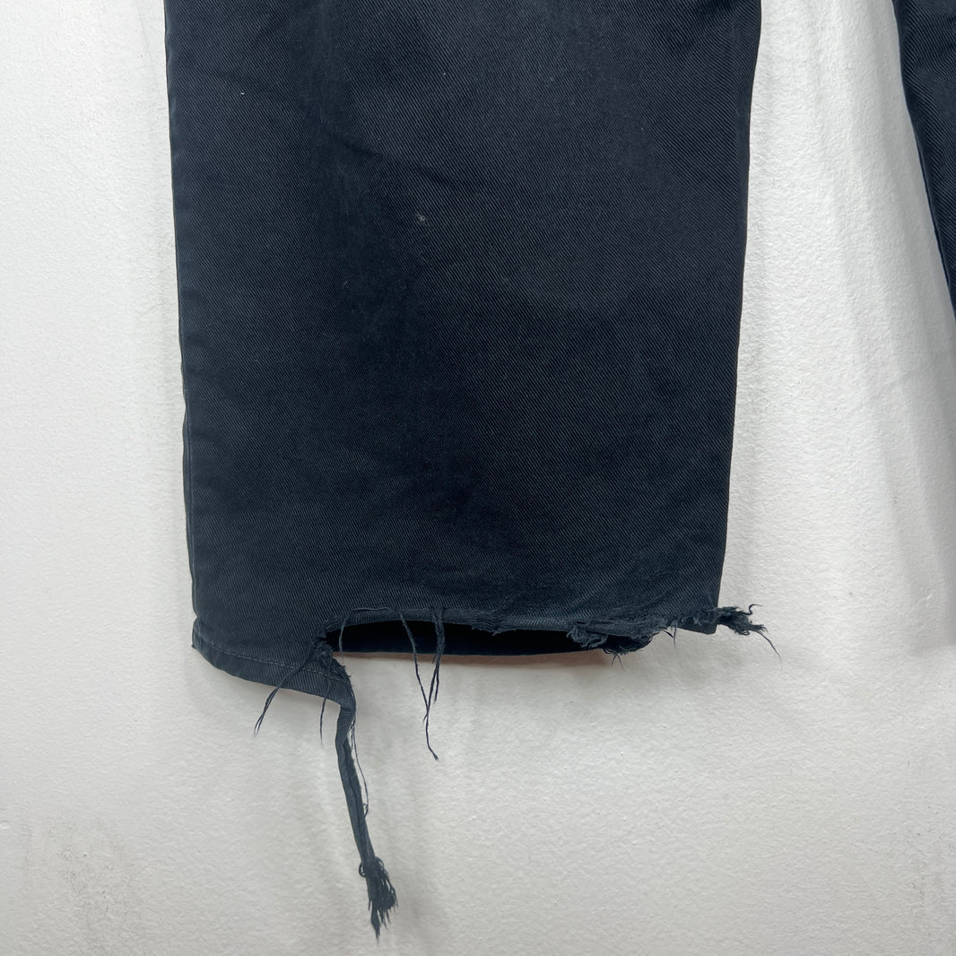 Balenciaga Black Baggy Drawstring Jeans