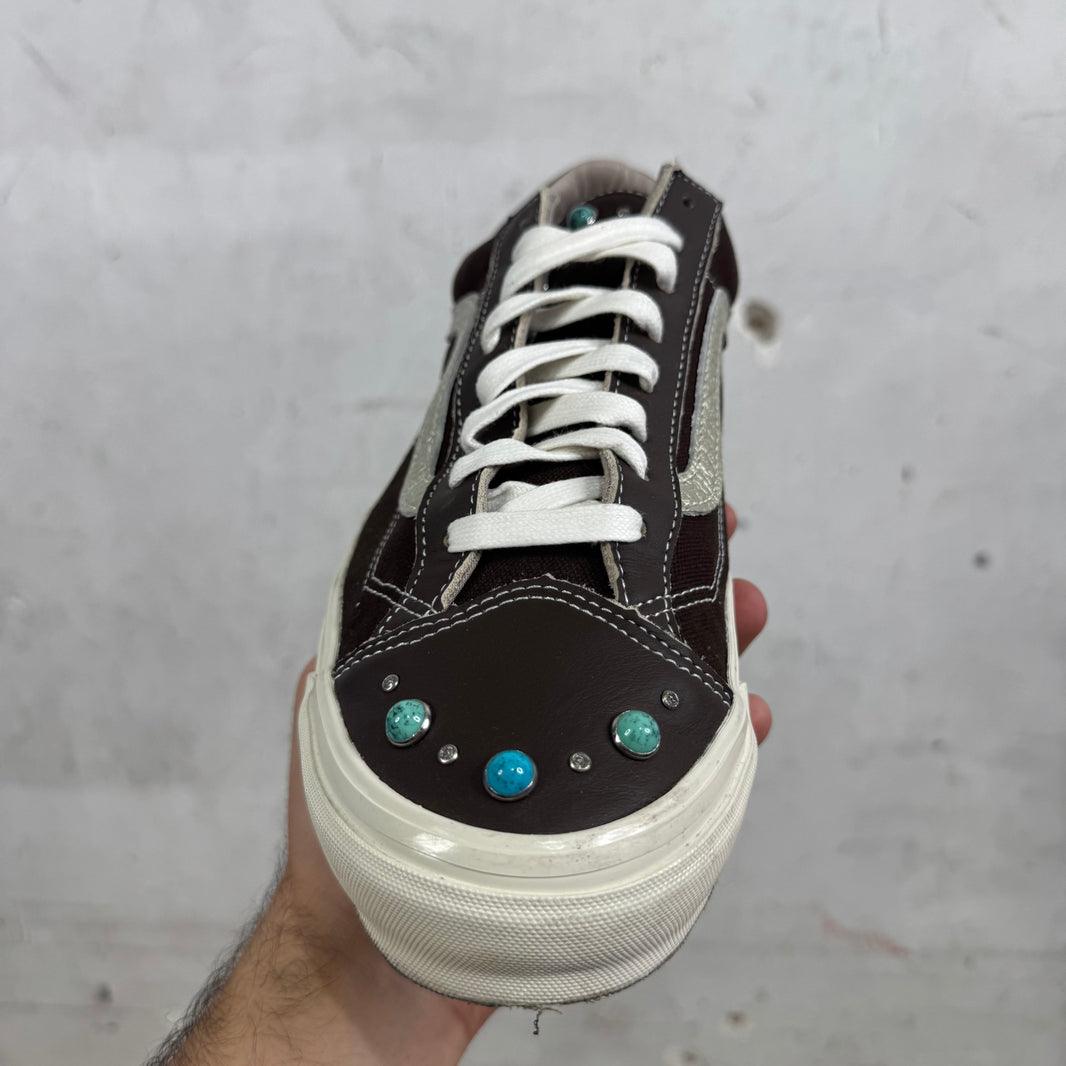 Vans Brown Leather Gemstone Old Skools