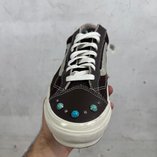 Vans Brown Leather Gemstone Old Skools