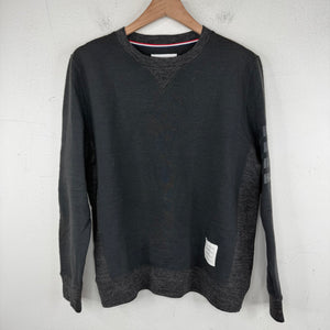 Thom Browne Gray Sleeve Stripe Wool Sweater
