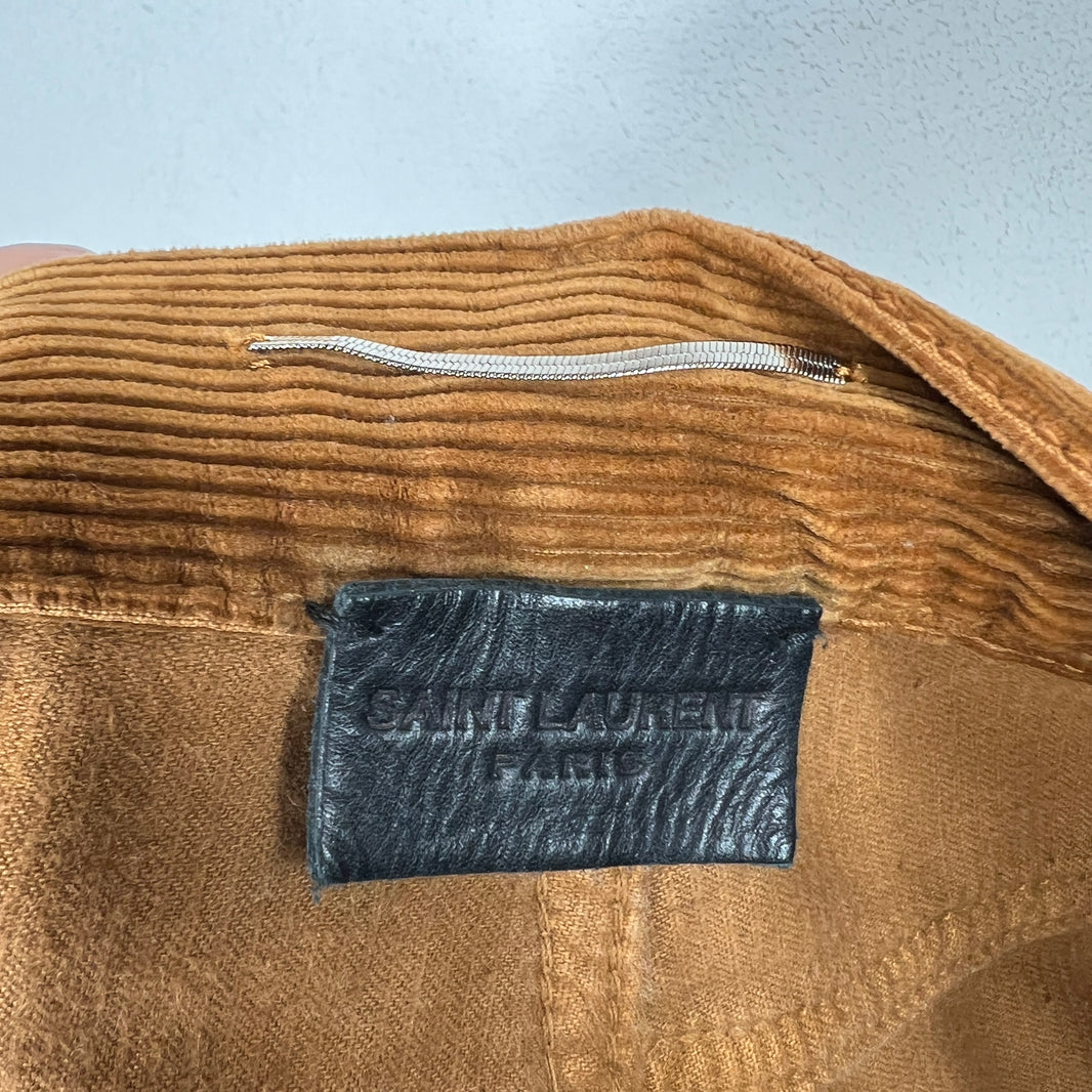 Saint Laurent Brown Corduroy D02 Pants