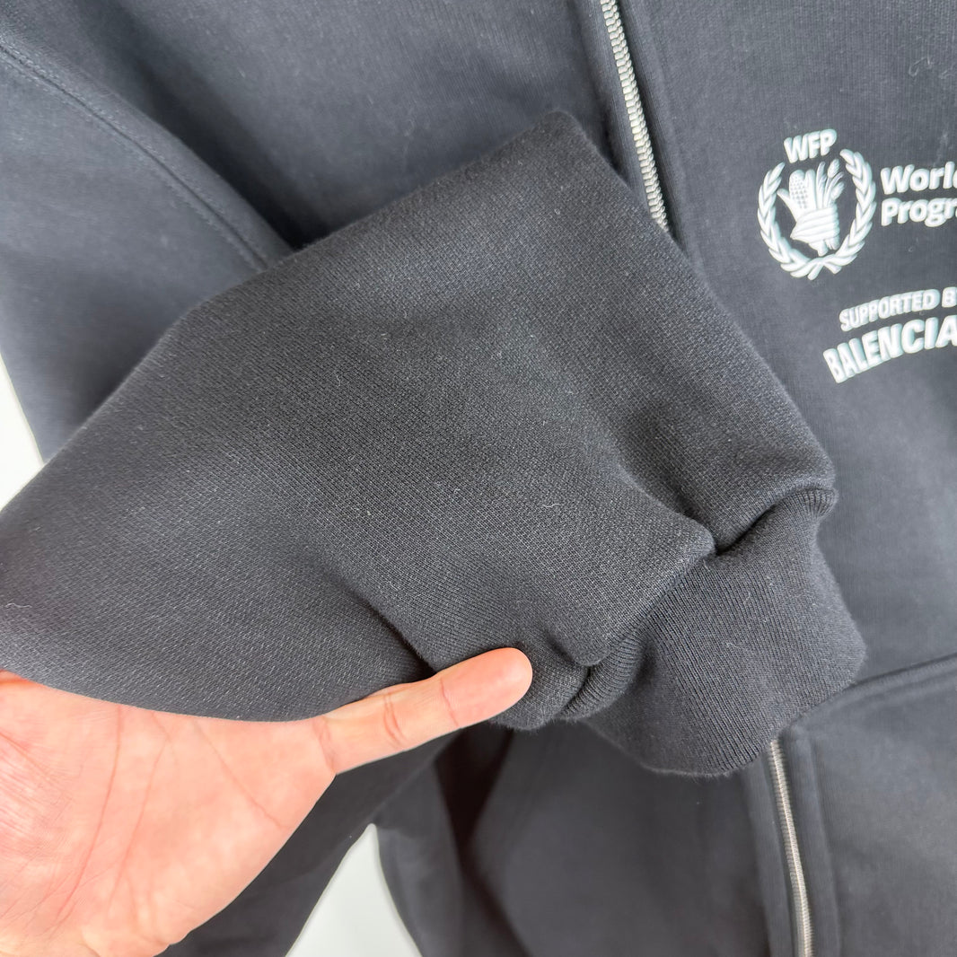 Balenciaga WFP Heavy Zip-Up Hoodie