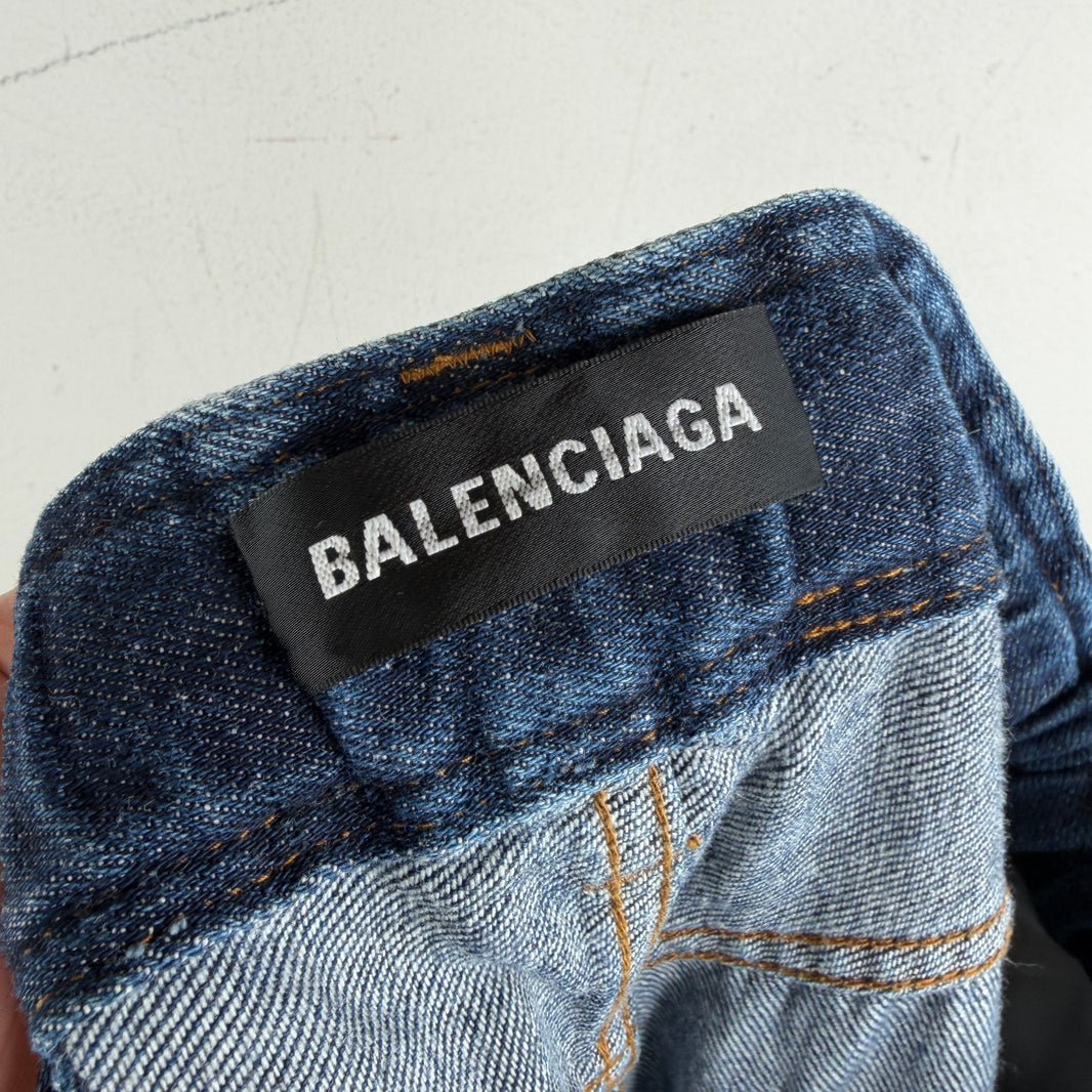 Balenciaga Elastic Waist Double Pocket Jeans