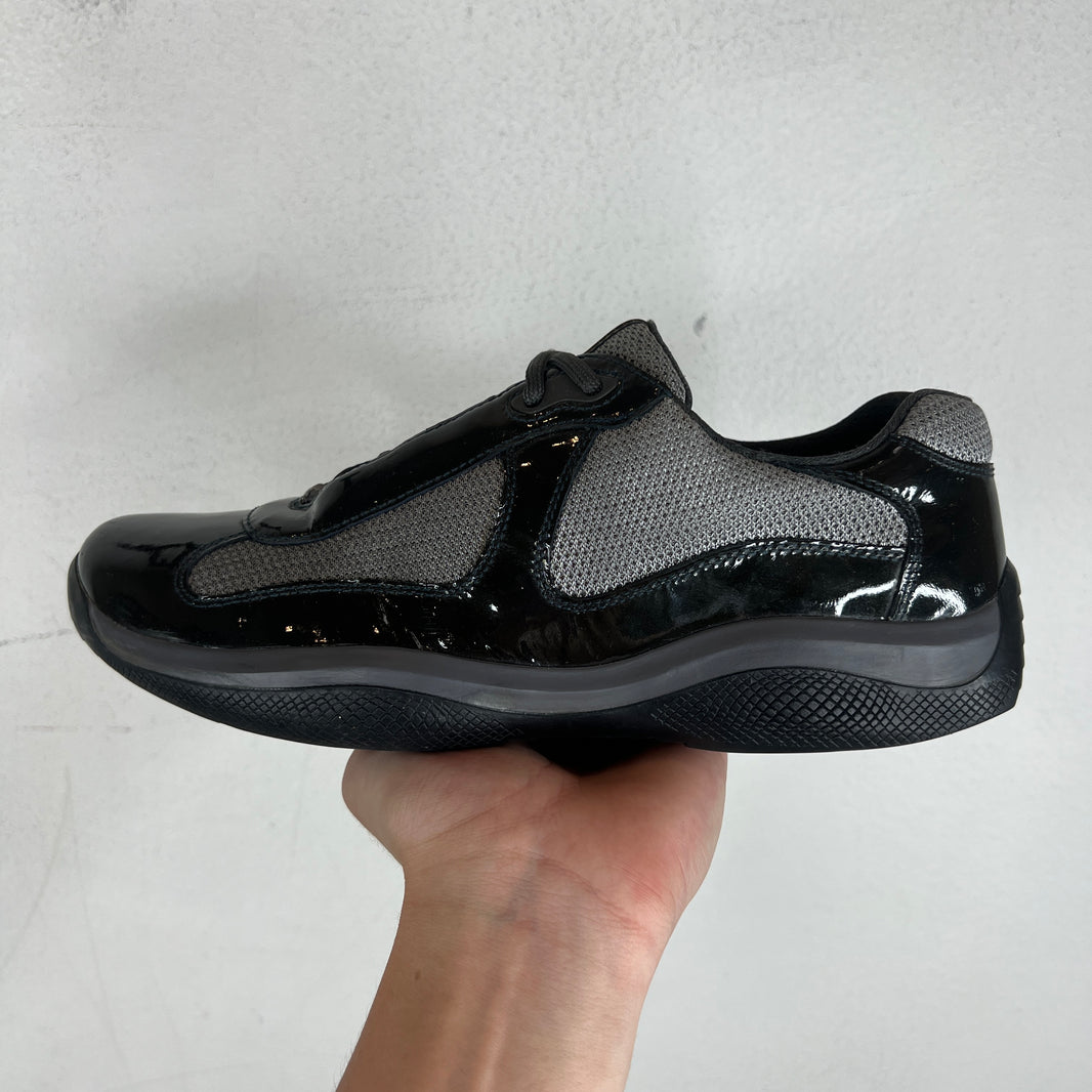 Prada Grey Patent Leather America's Cups