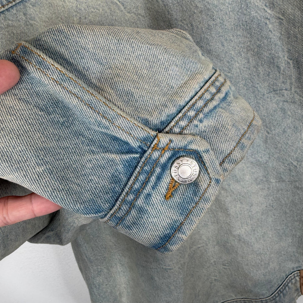 Stussy Zip Up Denim Chore Jacket