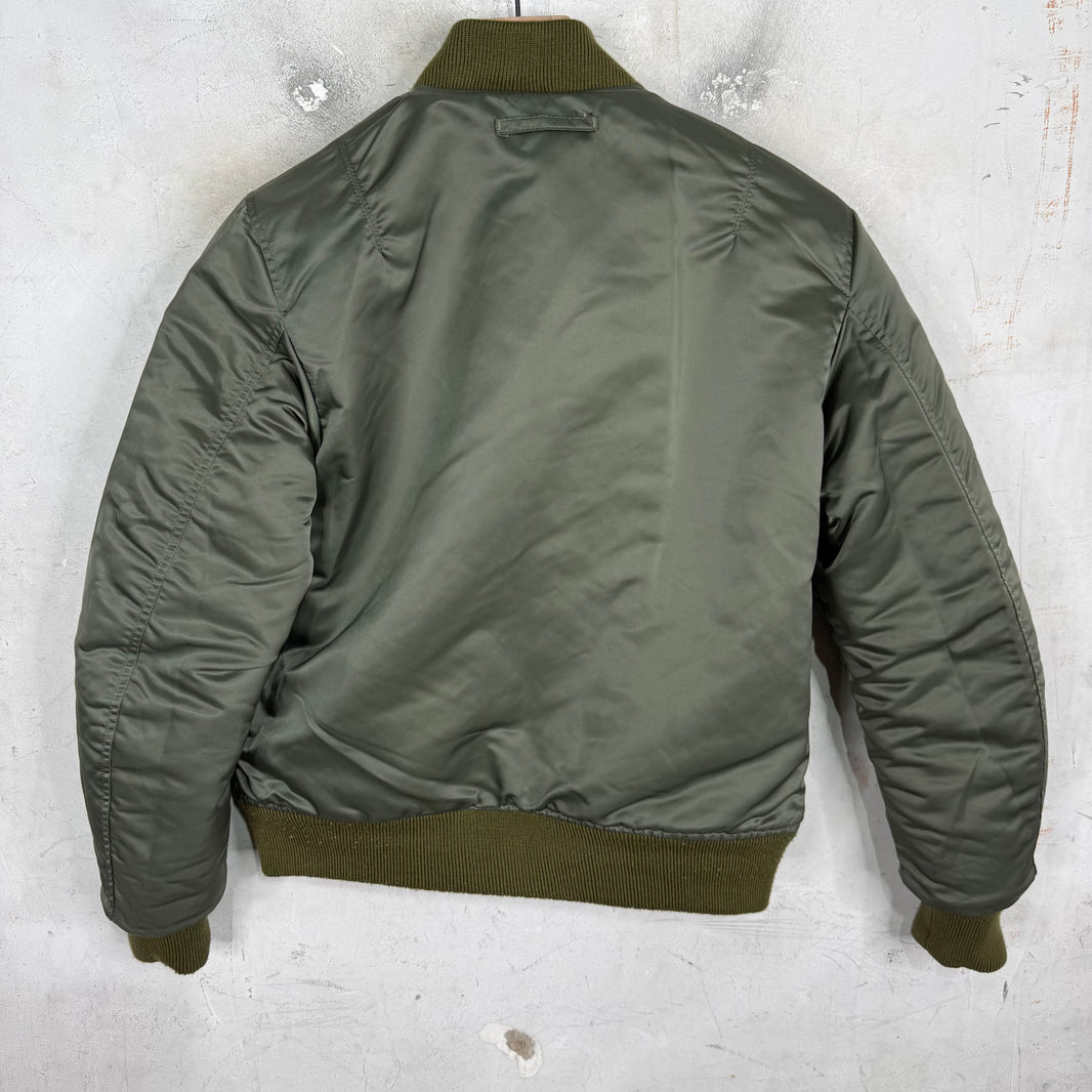 Maison Mihara Yasuhiro Reversible Leather/Nylon Bomber