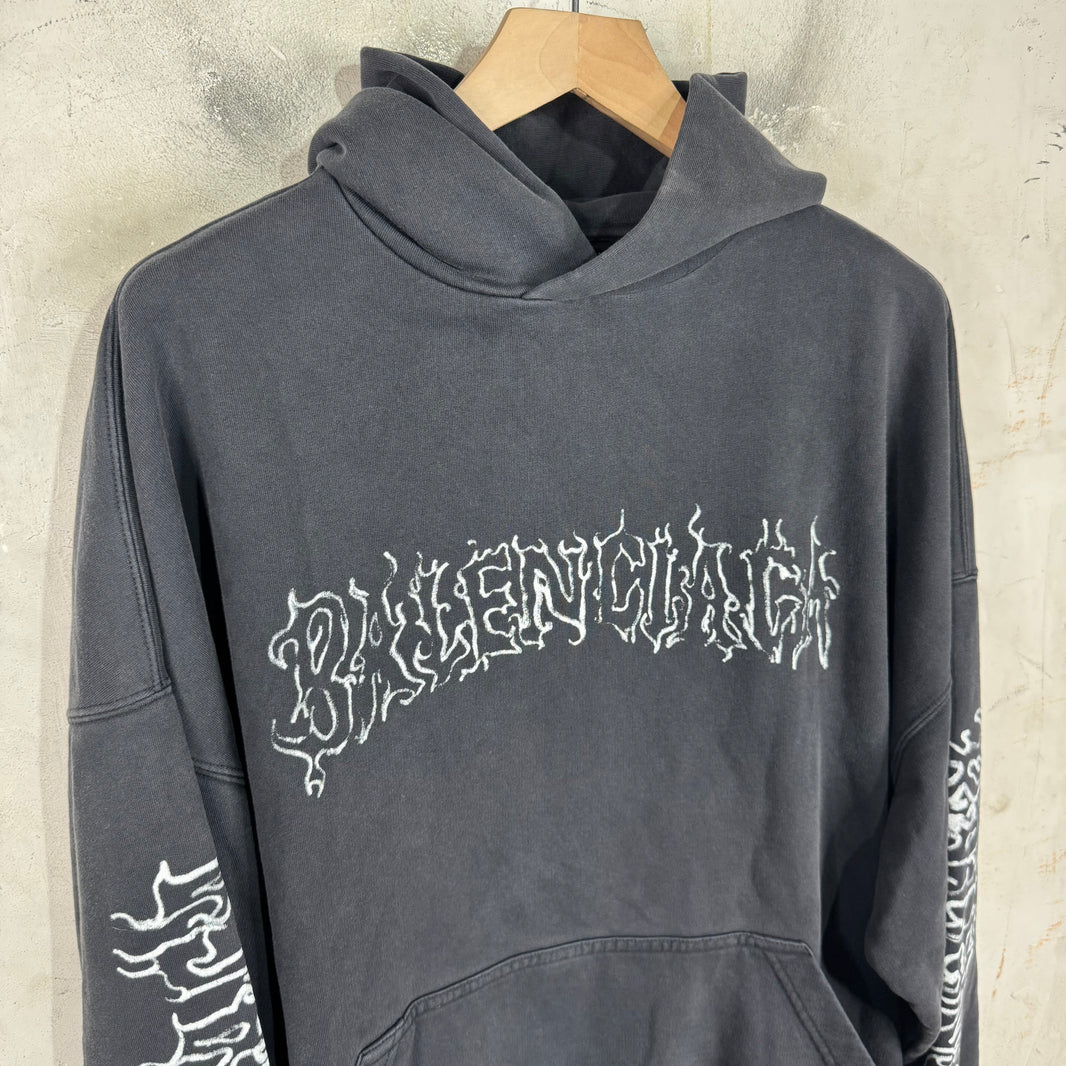 Balenciaga Metal Logo Hoodie