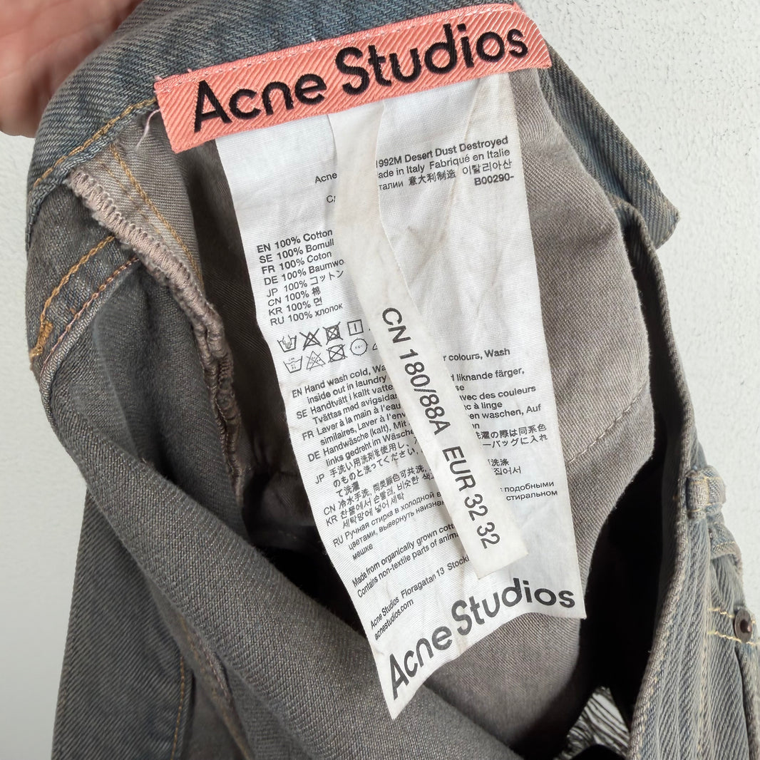 Acne Studios 1992M Desert Dust Flared Jeans