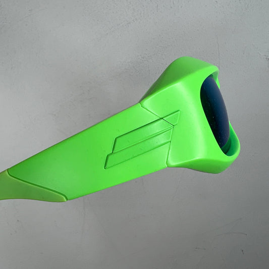 Bottega Veneta BV1086S Neon Green Cyclops Sunglasses