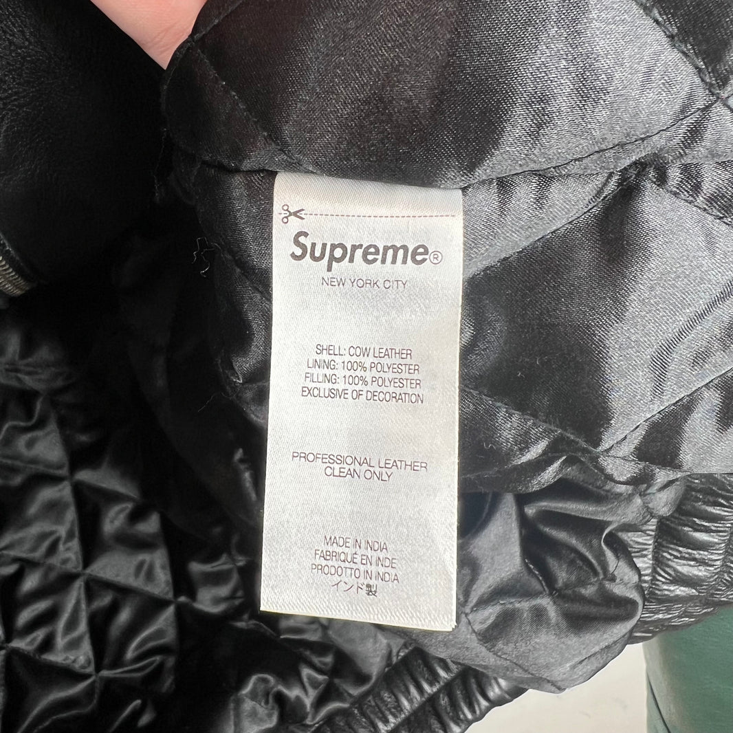 Supreme Martine Rose Leather Racing Jacket