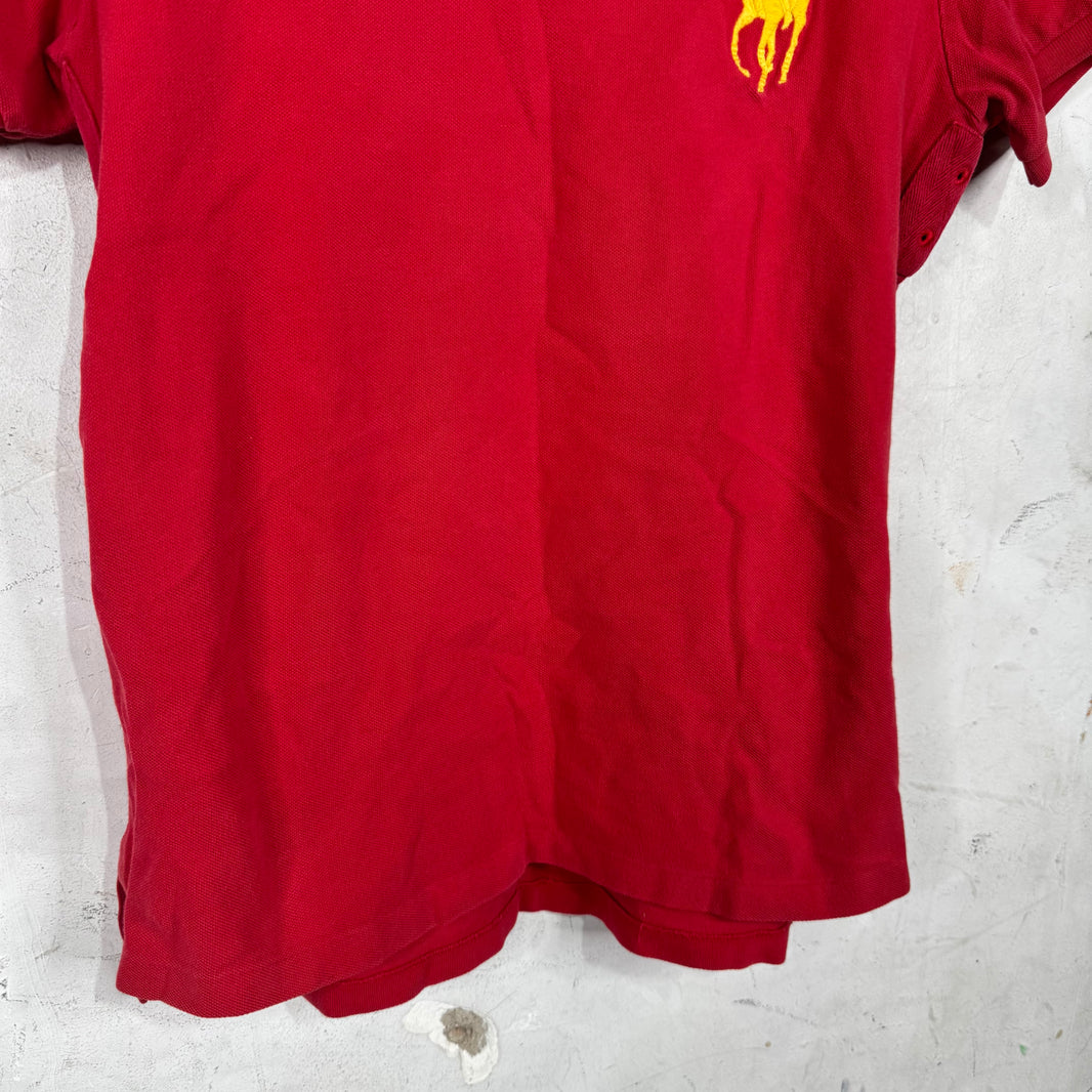 Ralph Lauren Red Yellow #3 Big Pony Polo