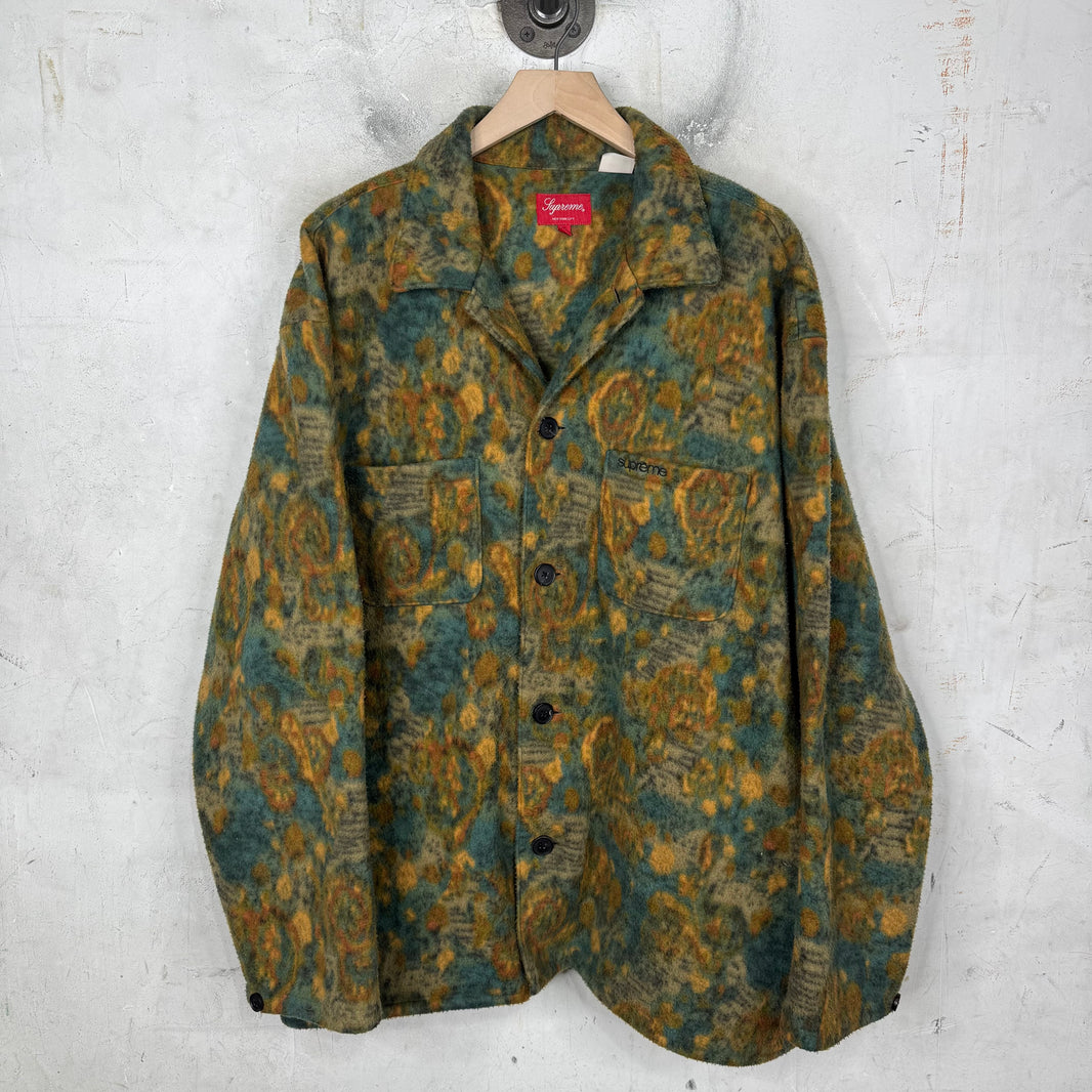 Supreme Floral Fleece Overshirt
