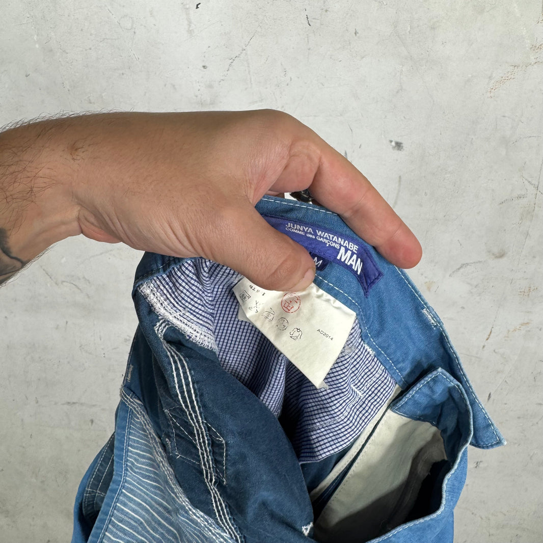 Junya Watanabe Two Tone Blue Work Pants