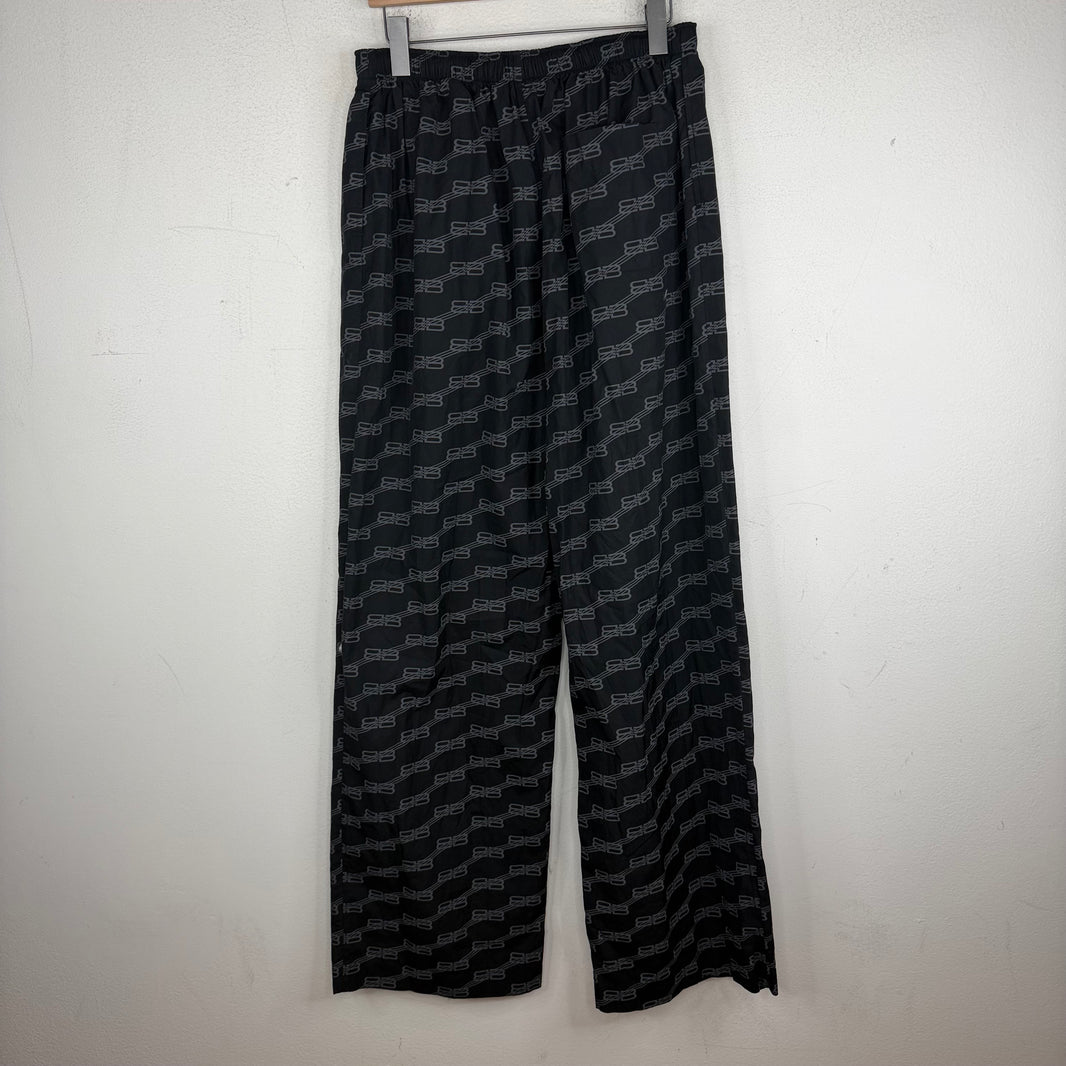 Balenciaga Monogram Nylon Baggy Lounge Pants