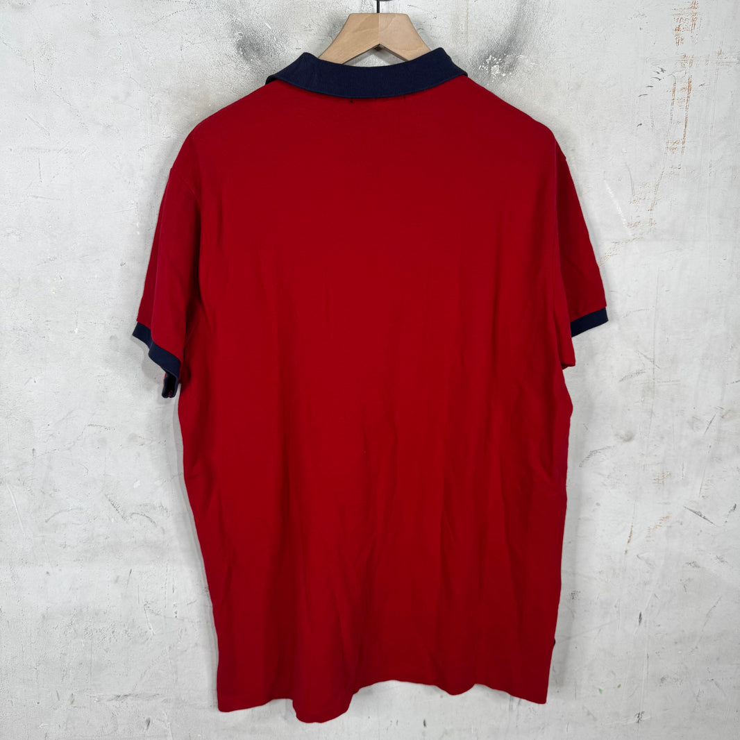 Ralph Lauren Red/Navy Big Pony #3 Polo