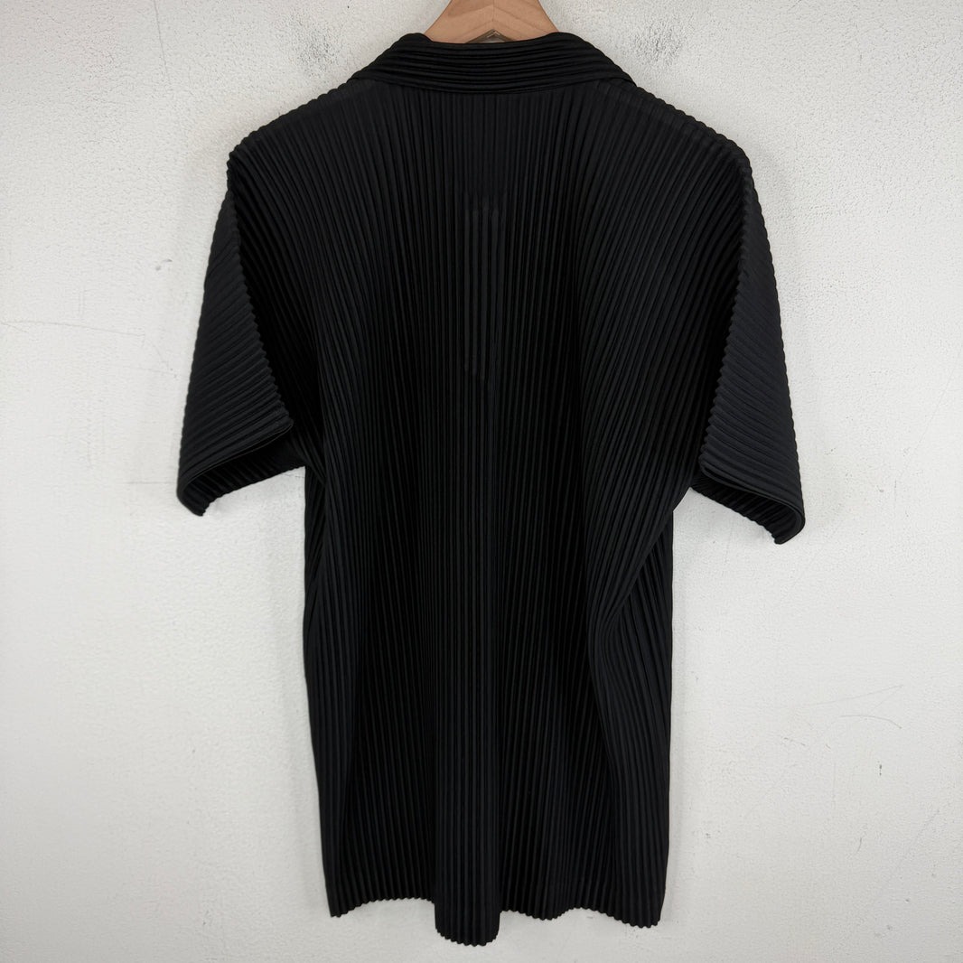 Issey Miyake Plisse Pleat Collar Shirt
