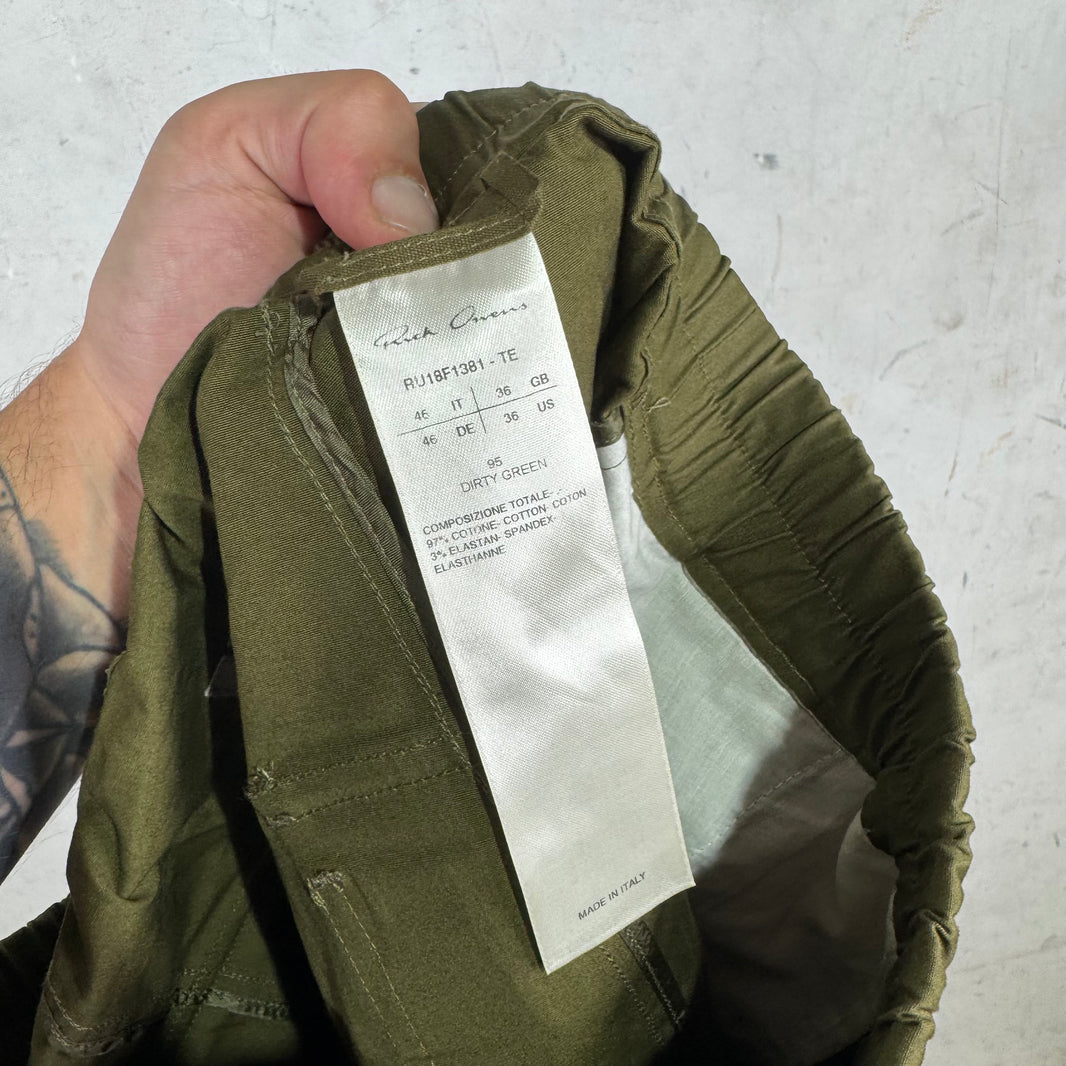 Rick Owens Sisyphus Dirty Green Capris